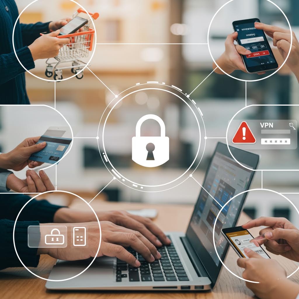 카드 결제와 계정 보호 절차를 온카스터디와 연동한 디지털 금융 보안 장면