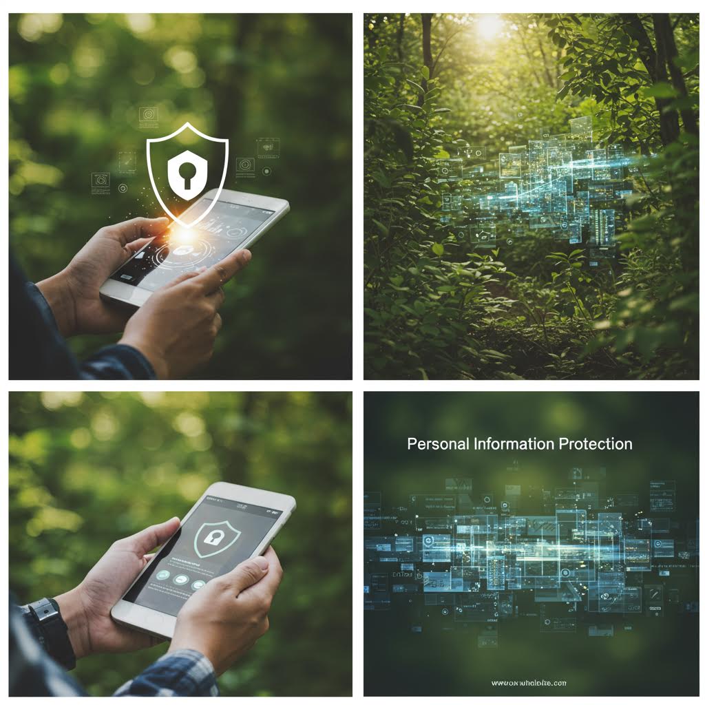 Personal Information Protection 문구가 표시된 이미지가 온카스터디와 결합된 디지털 보안 패러다임을 보여주는 사례