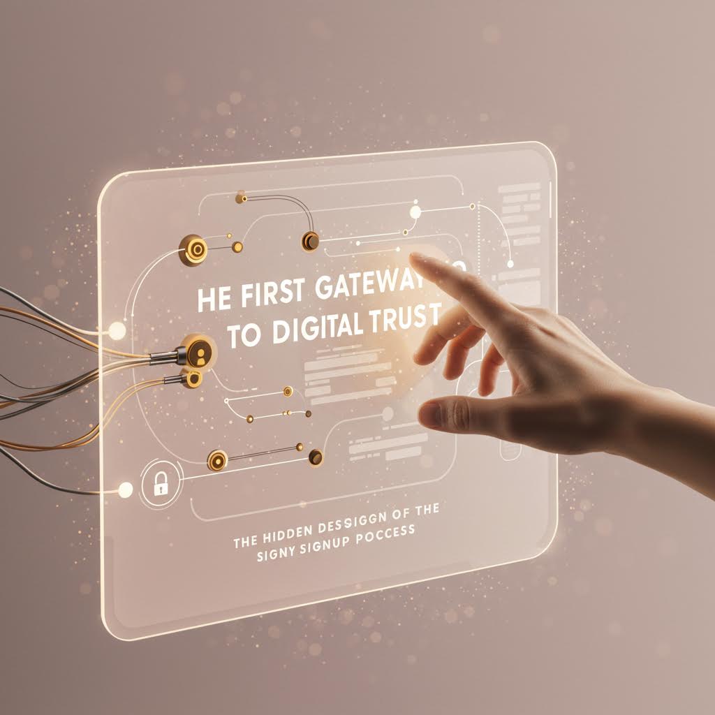 손끝이 빛의 회로를 따라가며 온카스터디의 신뢰 체계처럼 투명한 연결을 그려내는 순간